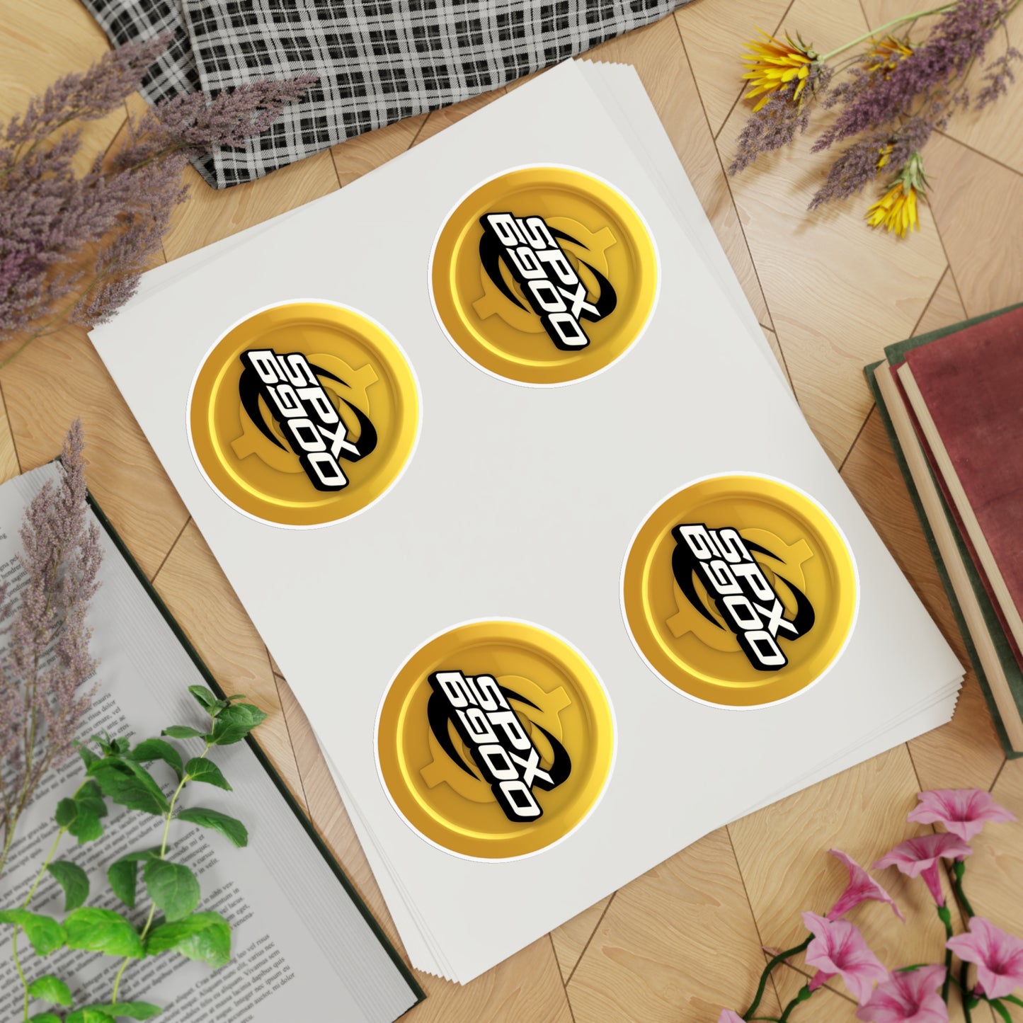 40 ROUND SPX6900 Sticker Sheet Set, 4 Stickers Per Sheet (10 Sheets total) - NEW SPX LOGO DESIGN