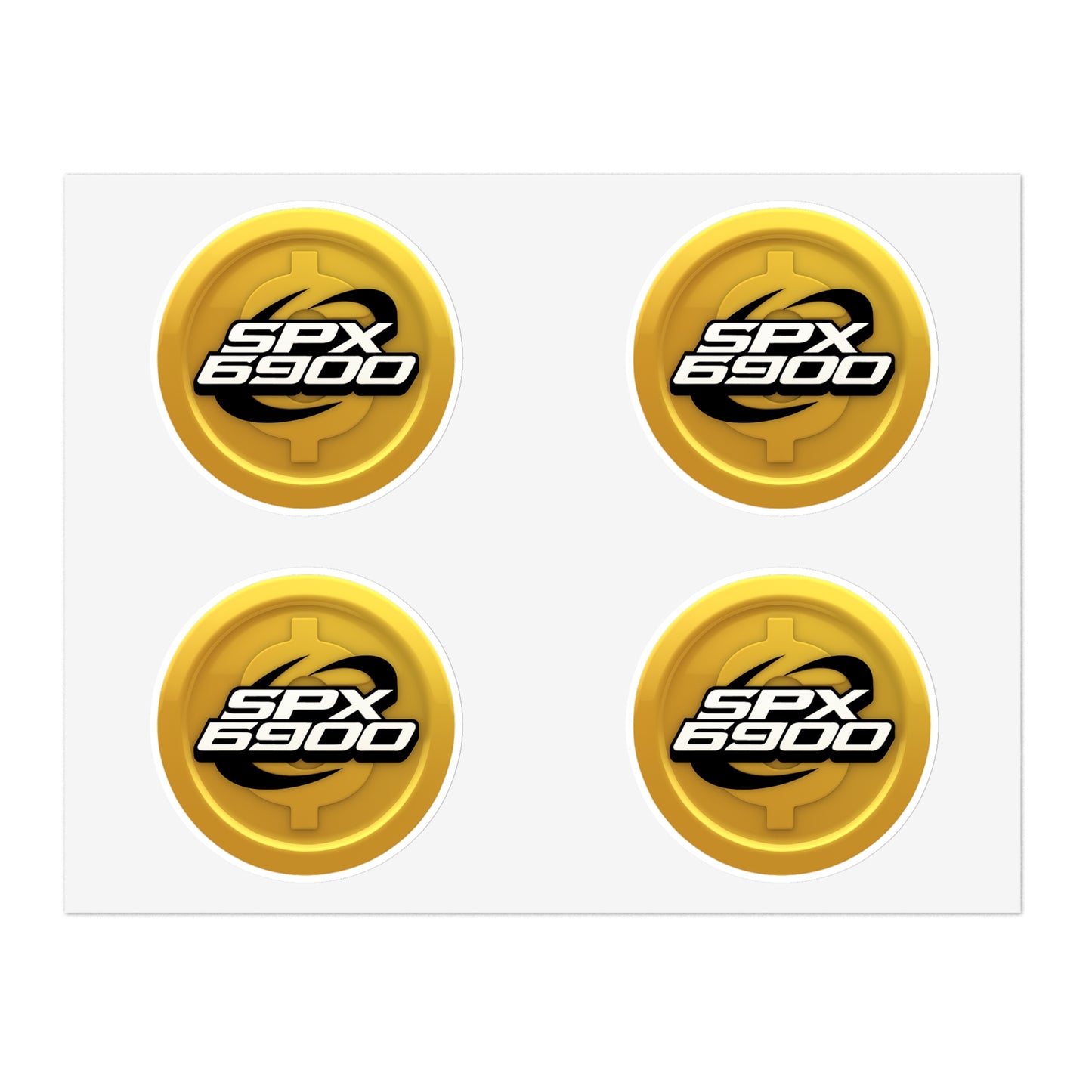 40 ROUND SPX6900 Sticker Sheet Set, 4 Stickers Per Sheet (10 Sheets total) - NEW SPX LOGO DESIGN